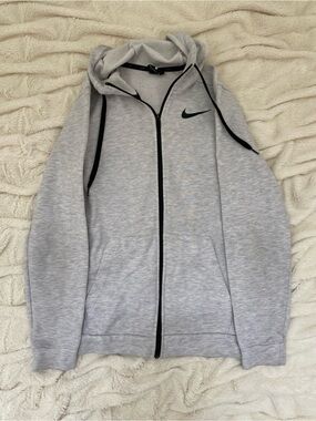 Nike Dri-FIT full-zip hoodie heather gray